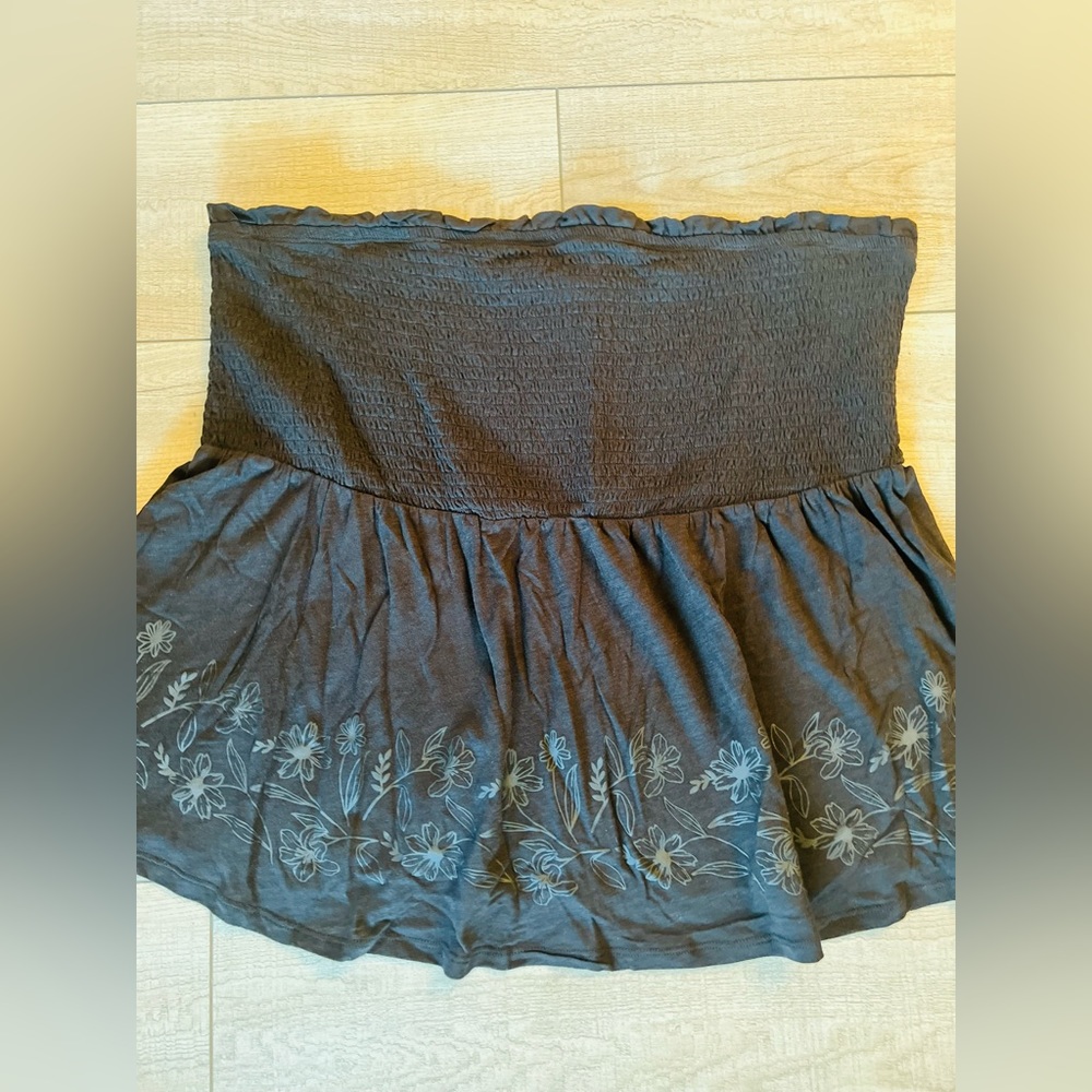 Sold! - Torrid 3X black floral gorgeous babydoll tube top